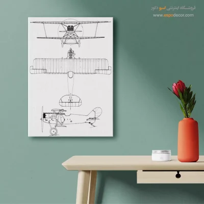 چشمانداز نو متفاوت – تابلو طرح اختراعات - سفارش تابلو پتنت برای محل کار - اسپو دکور