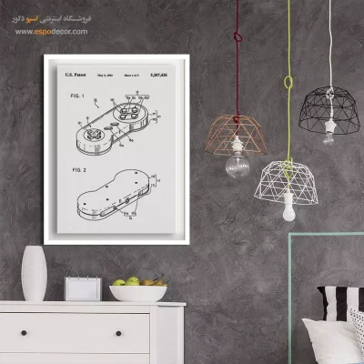 جریان نو خلاق – تابلو طرح اختراعات - سفارش تابلو مهندسی برای دکوراسیون داخلی - اسپو دکور