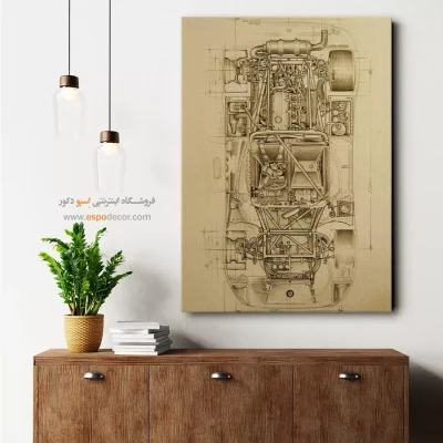 نبوغ پنهان طلایی – تابلو طرح اختراعات - سفارش تابلو علمی برای محل کار - اسپو دکور