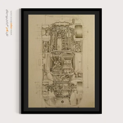 نبوغ پنهان طلایی – تابلو طرح اختراعات - سفارش تابلو علمی برای محل کار - اسپو دکور