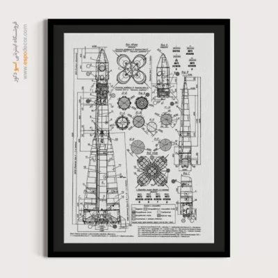 خرید عمده تابلو پتنت برای دکوراسیون داخلی - مدار فکر ویژه – تابلو طرح اختراعات - اسپو دکور