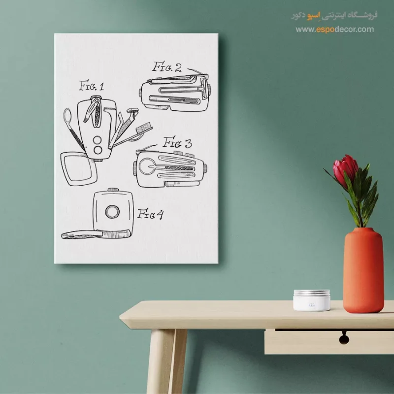 خرید آنلاین تابلو اختراعات برای اتاق خواب