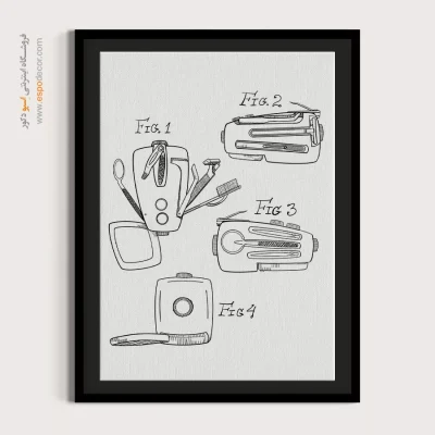 جهش ذهن نوین – تابلو طرح اختراعات - خرید آنلاین تابلو اختراعات برای اتاق خواب - اسپو دکور