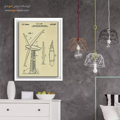 خط خلاقیت نقره‌ای – تابلو طرح اختراعات - فروش تابلو مهندسی برای اتاق کار - اسپو دکور