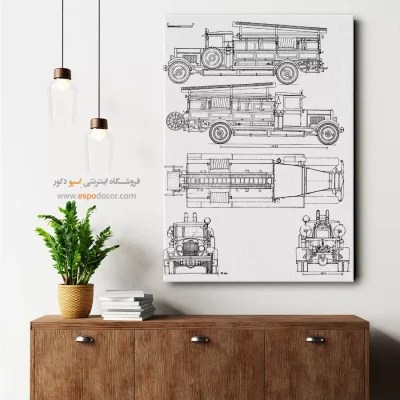 طرح آینده ابداعی – تابلو طرح اختراعات - خرید عمده تابلو طراحی اختراع برای مهندسین - اسپو دکور