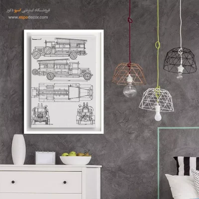 طرح آینده ابداعی – تابلو طرح اختراعات - خرید عمده تابلو طراحی اختراع برای مهندسین - اسپو دکور