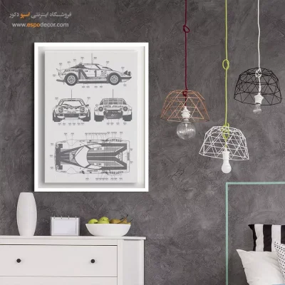 چشم‌ – تابلو طرح اختراعات - مرکز خرید تابلو بوم اختراع برای دکوراسیون داخلی - اسپو دکور