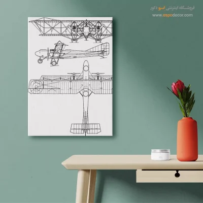 الهام روشن کلاسیک – تابلو طرح اختراعات - خرید تابلو بوم اختراع برای دکوراسیون داخلی - اسپو دکور