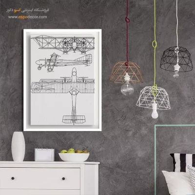 الهام روشن کلاسیک – تابلو طرح اختراعات - خرید تابلو بوم اختراع برای دکوراسیون داخلی - اسپو دکور