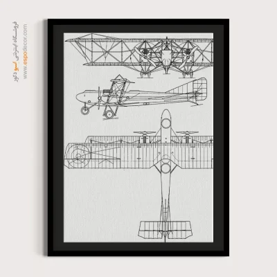 الهام روشن کلاسیک – تابلو طرح اختراعات - خرید تابلو بوم اختراع برای دکوراسیون داخلی - اسپو دکور