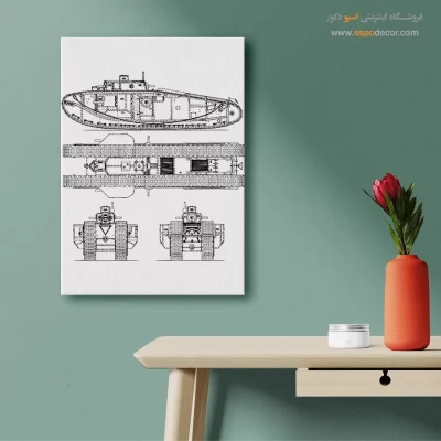 مدار فکر نقره‌ای – تابلو طرح اختراعات - خرید آنلاین تابلو اختراعات فنی برای دکور منزل - اسپو دکور