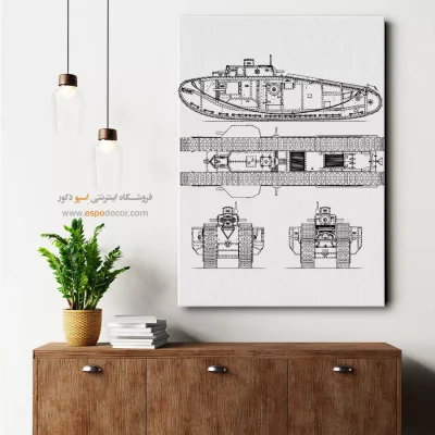 مدار فکر نقره‌ای – تابلو طرح اختراعات - خرید آنلاین تابلو اختراعات فنی برای دکور منزل - اسپو دکور