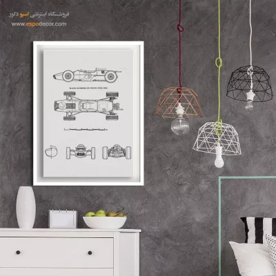 فراتر از زمان طلایی – تابلو طرح اختراعات - تابلو ثبت اختراع دوچرخه - اسپو دکور