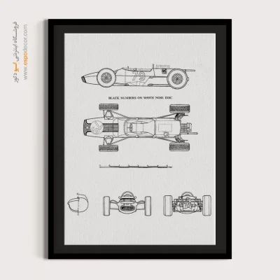 فراتر از زمان طلایی – تابلو طرح اختراعات - تابلو ثبت اختراع دوچرخه - اسپو دکور