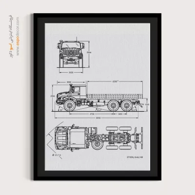 طرح آینده برنزی – تابلو طرح اختراعات - قیمت تابلو صنعتی برای هدیه تولد - اسپو دکور