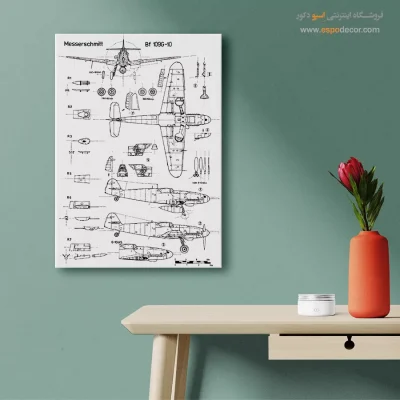 الهام روشن نقره‌ای – تابلو طرح اختراعات - تابلو طراحی اختراعات فنی - اسپو دکور