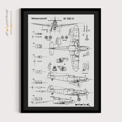 الهام روشن نقره‌ای – تابلو طرح اختراعات - تابلو طراحی اختراعات فنی - اسپو دکور