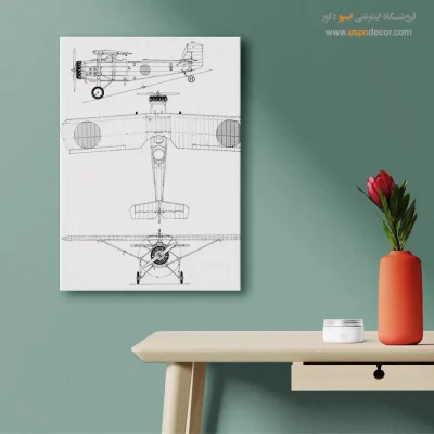 خط خلاقیت جذاب – تابلو طرح اختراعات - خرید اینترنتی تابلو پتنت برای دیوار اتاق - اسپو دکور