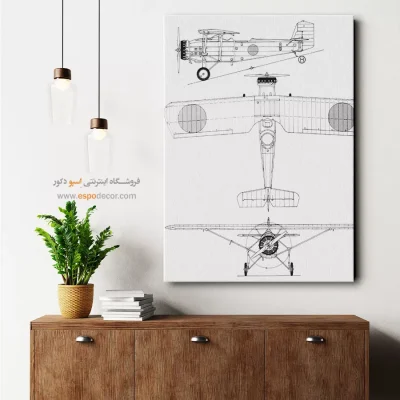 خط خلاقیت جذاب – تابلو طرح اختراعات - خرید اینترنتی تابلو پتنت برای دیوار اتاق - اسپو دکور