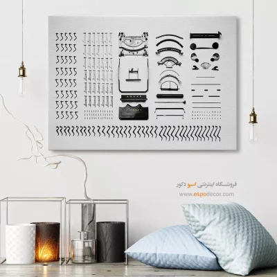تپش خلاق – تابلو طرح اختراعات - قیمت تابلو مهندسی برای دیوار دفتر - اسپو دکور