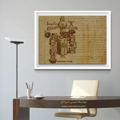 خرید تابلو طراحی اختراع برای هدیه تولد - خط خلاقیت خلاق – تابلو طرح اختراعات - اسپو دکور