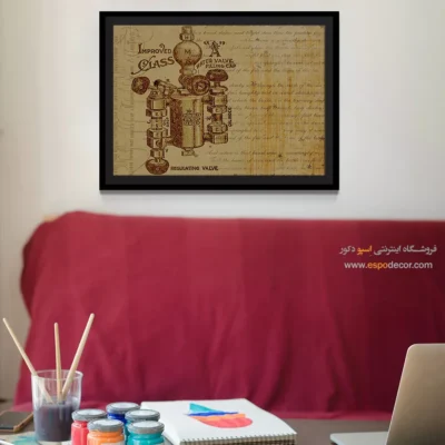 خرید تابلو طراحی اختراع برای هدیه تولد - خط خلاقیت خلاق – تابلو طرح اختراعات - اسپو دکور