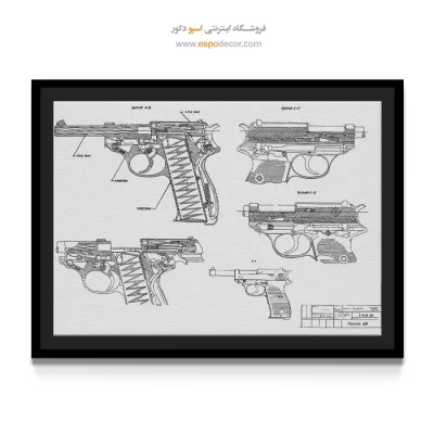 نقطه آغاز مدرن – تابلو طرح اختراعات - خرید تابلو علمی برای دیوار اتاق - اسپو دکور