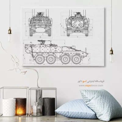 الهام روشن متفاوت – تابلو طرح اختراعات - قیمت تابلو مهندسی برای محل کار - اسپو دکور