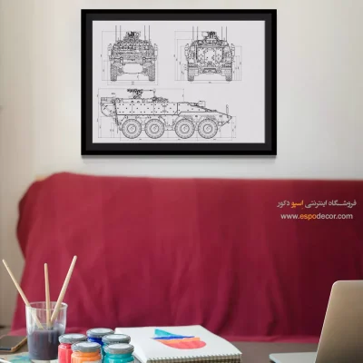 الهام روشن متفاوت – تابلو طرح اختراعات - قیمت تابلو مهندسی برای محل کار - اسپو دکور