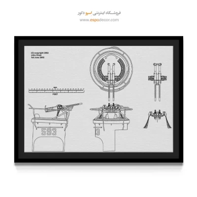 مدار فکر مدرن – تابلو طرح اختراعات - سفارش تابلو طراحی اختراع برای هدیه تولد - اسپو دکور
