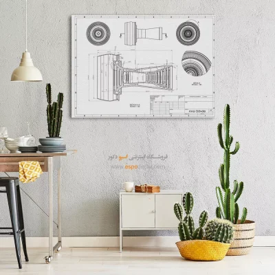 رویای نو ویژه – تابلو طرح اختراعات - خرید عمده تابلو پتنت برای اتاق کار - اسپو دکور