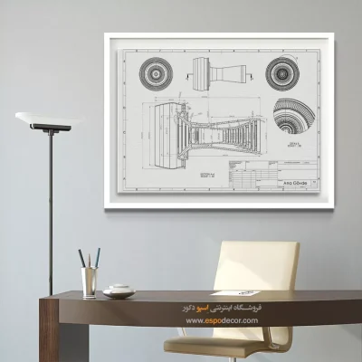 رویای نو ویژه – تابلو طرح اختراعات - خرید عمده تابلو پتنت برای اتاق کار - اسپو دکور