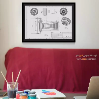 رویای نو ویژه – تابلو طرح اختراعات - خرید عمده تابلو پتنت برای اتاق کار - اسپو دکور