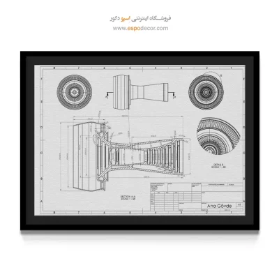 رویای نو ویژه – تابلو طرح اختراعات - خرید عمده تابلو پتنت برای اتاق کار - اسپو دکور
