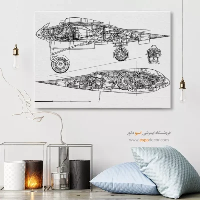 الهام روشن برنزی – تابلو طرح اختراعات - خرید تابلو علمی برای هدیه تولد - اسپو دکور