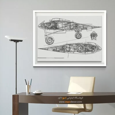 الهام روشن برنزی – تابلو طرح اختراعات - خرید تابلو علمی برای هدیه تولد - اسپو دکور