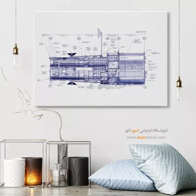 بالاتر از زمان – تابلو طرح اختراعات - سفارش تابلو اختراعات - اسپو دکور