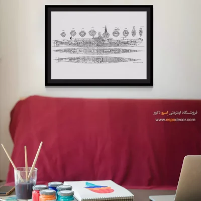 خط خلاقیت کلاسیک – تابلو طرح اختراعات - خرید اینترنتی تابلو اختراعات فنی برای محل کار - اسپو دکور