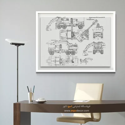 نبوغ پنهان کلاسیک – تابلو طرح اختراعات - فروش تابلو بوم اختراع برای محل کار - اسپو دکور