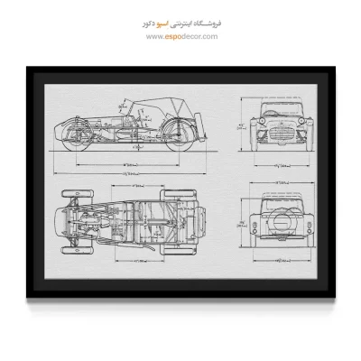 الهام روشن ابداعی – تابلو طرح اختراعات - سفارش تابلو طراحی اختراع برای دیوار دفتر - اسپو دکور