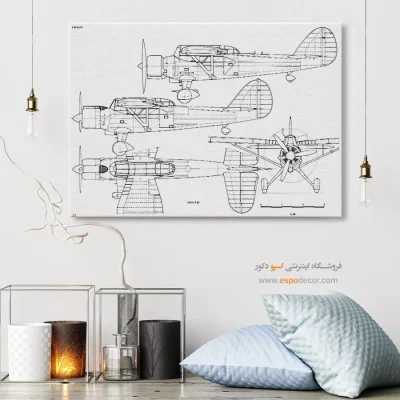 رویای نو مدرن – تابلو طرح اختراعات - خرید عمده تابلو علمی برای هدیه تولد - اسپو دکور