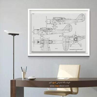 رویای نو مدرن – تابلو طرح اختراعات - خرید عمده تابلو علمی برای هدیه تولد - اسپو دکور