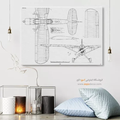 فراتر از زمان – تابلو طرح اختراعات - سفارش تابلو اختراعات نوین برای دیوار دفتر - اسپو دکور