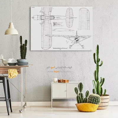 فراتر از زمان – تابلو طرح اختراعات - سفارش تابلو اختراعات نوین برای دیوار دفتر - اسپو دکور