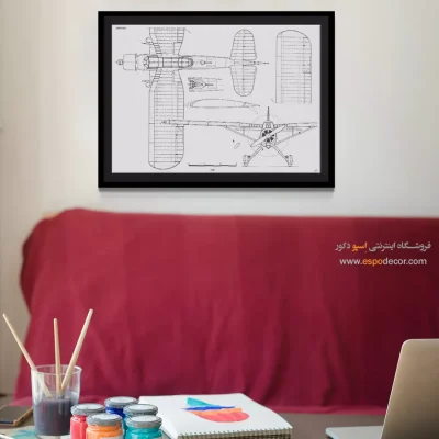 فراتر از زمان – تابلو طرح اختراعات - سفارش تابلو اختراعات نوین برای دیوار دفتر - اسپو دکور