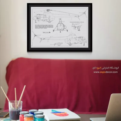 خلق جدید – تابلو طرح اختراعات - مرکز خرید تابلو صنعتی برای دیوار دفتر - اسپو دکور