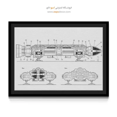 اندیشه – تابلو طرح اختراعات - فروش تابلو بوم اختراع برای دکور منزل - اسپو دکور