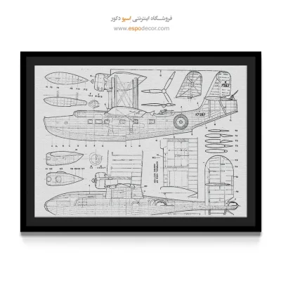 خط خلاقیت خاص – تابلو طرح اختراعات - خرید عمده تابلو طراحی اختراع برای دیوار اتاق - اسپو دکور