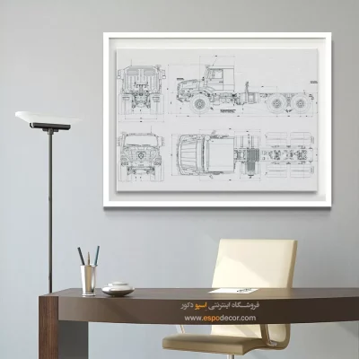طرحی از آینده – تابلو طرح اختراعات - خرید اینترنتی تابلو مهندسی - اسپو دکور