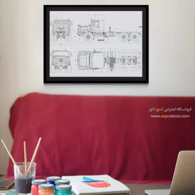 طرحی از آینده – تابلو طرح اختراعات - خرید اینترنتی تابلو مهندسی - اسپو دکور